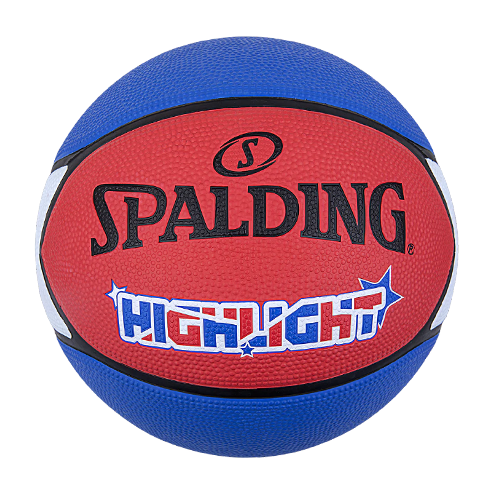 PELOTA DE BÁSQUET SPALDING - HIGHGLIGHT SERIES - BLUE/RED