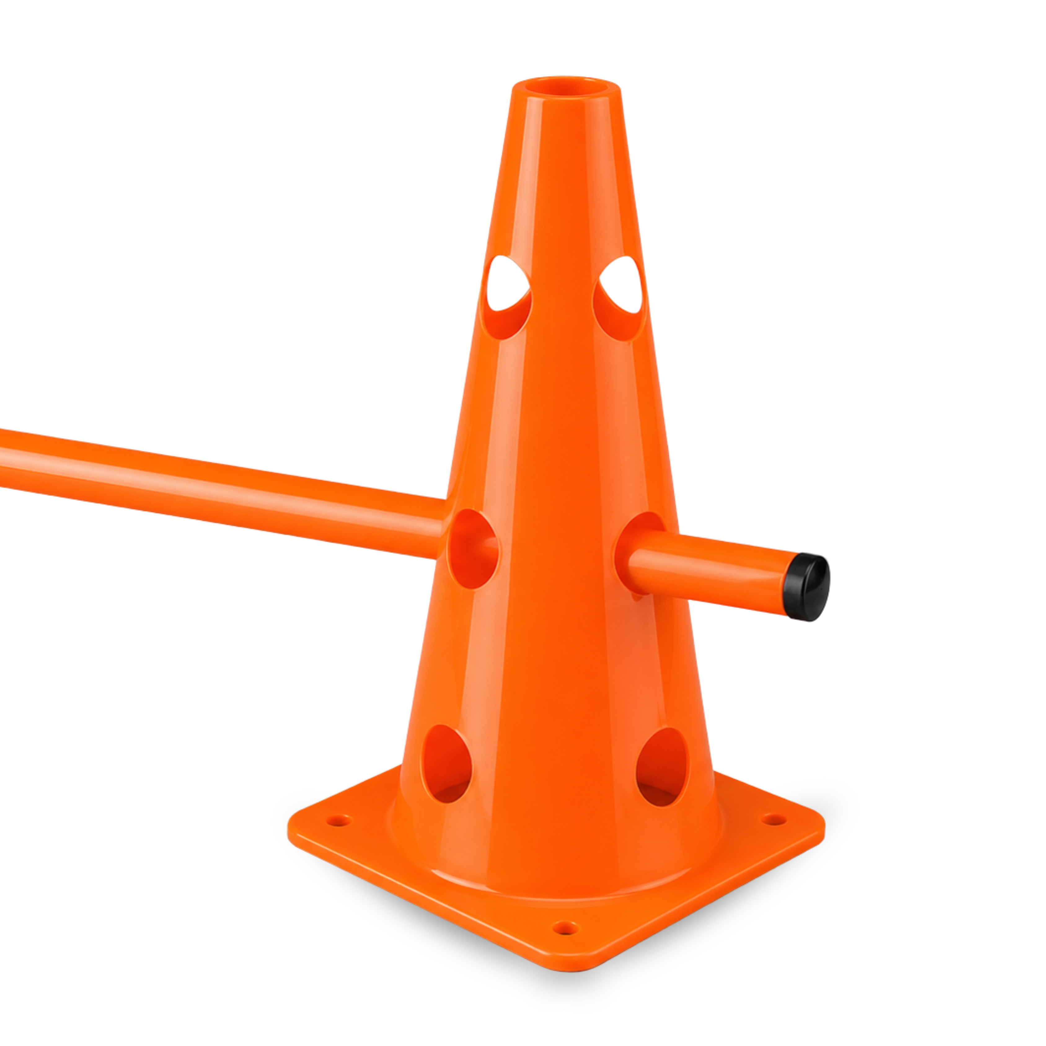 CONO DE ENTRENAMIENTO CON HUECOS 35 CM Y VARILLA