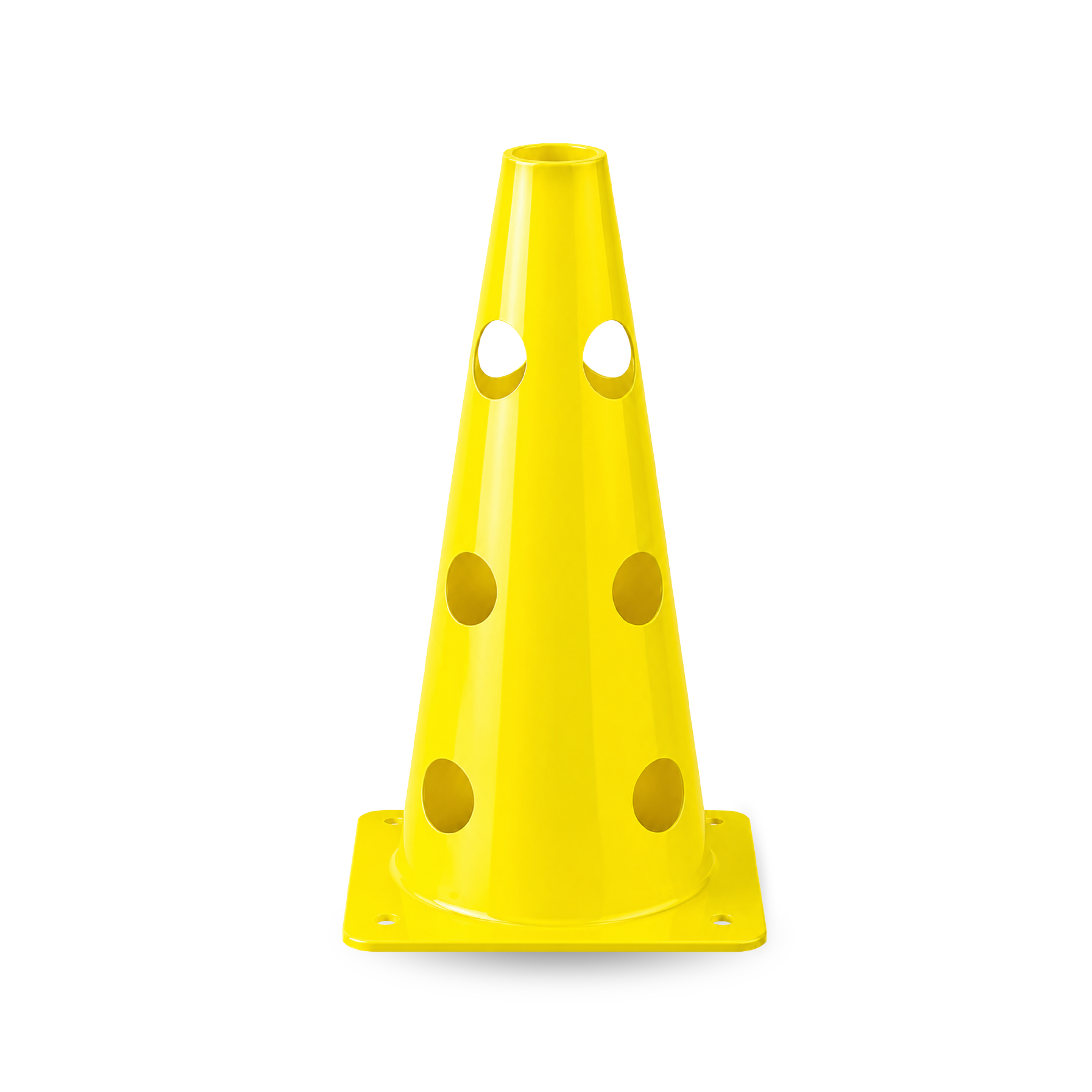 CONO DE ENTRENAMIENTO CON HUECOS 35 CM Y VARILLA