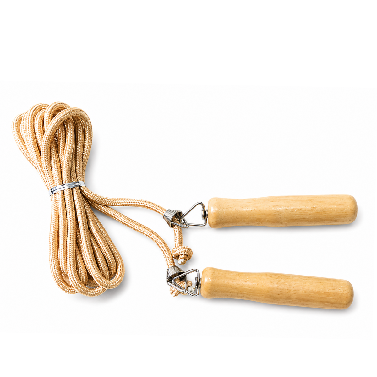 SOGA DE SALTAR CON MANGO DE MADERA FUBBALL