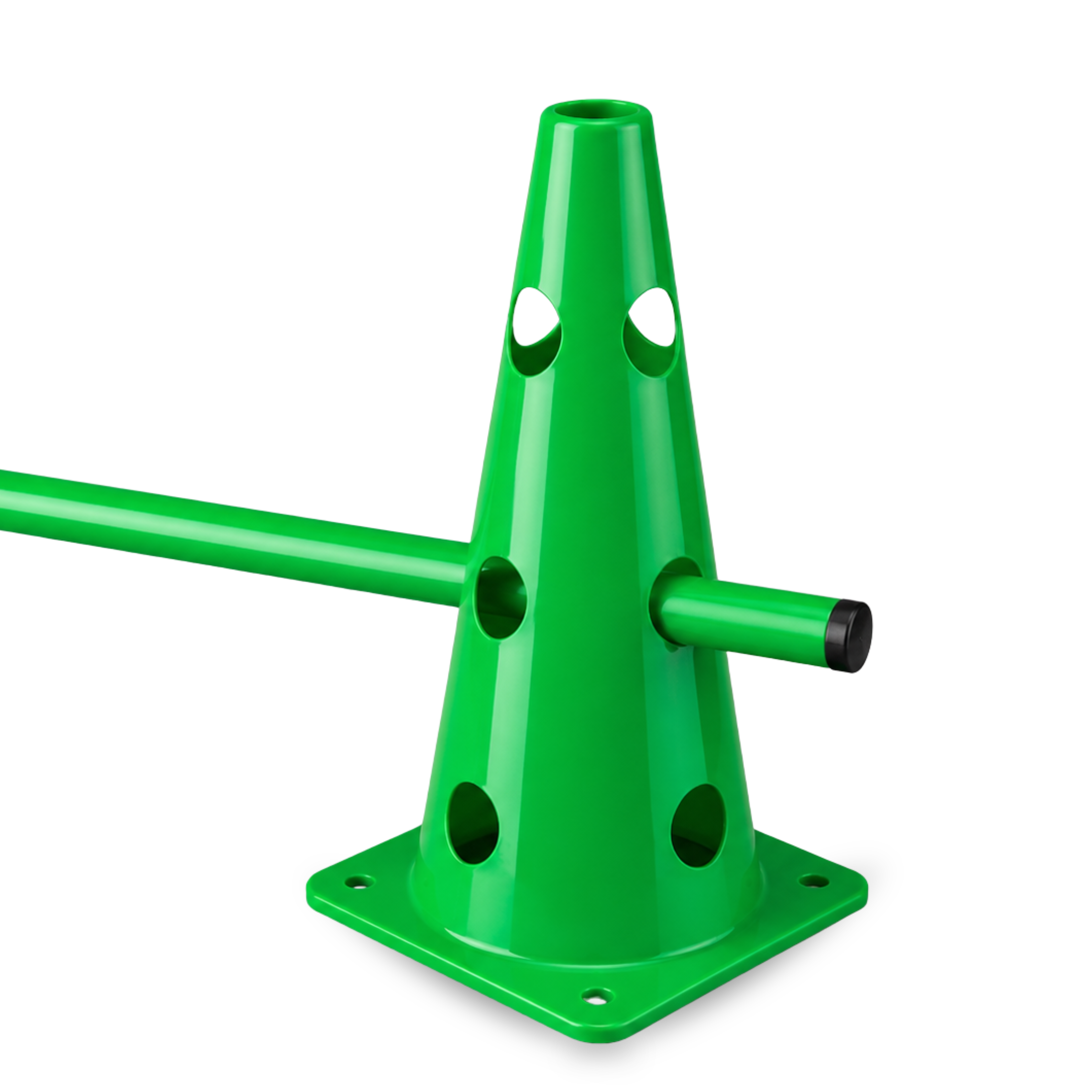 CONO DE ENTRENAMIENTO CON HUECOS 35 CM Y VARILLA