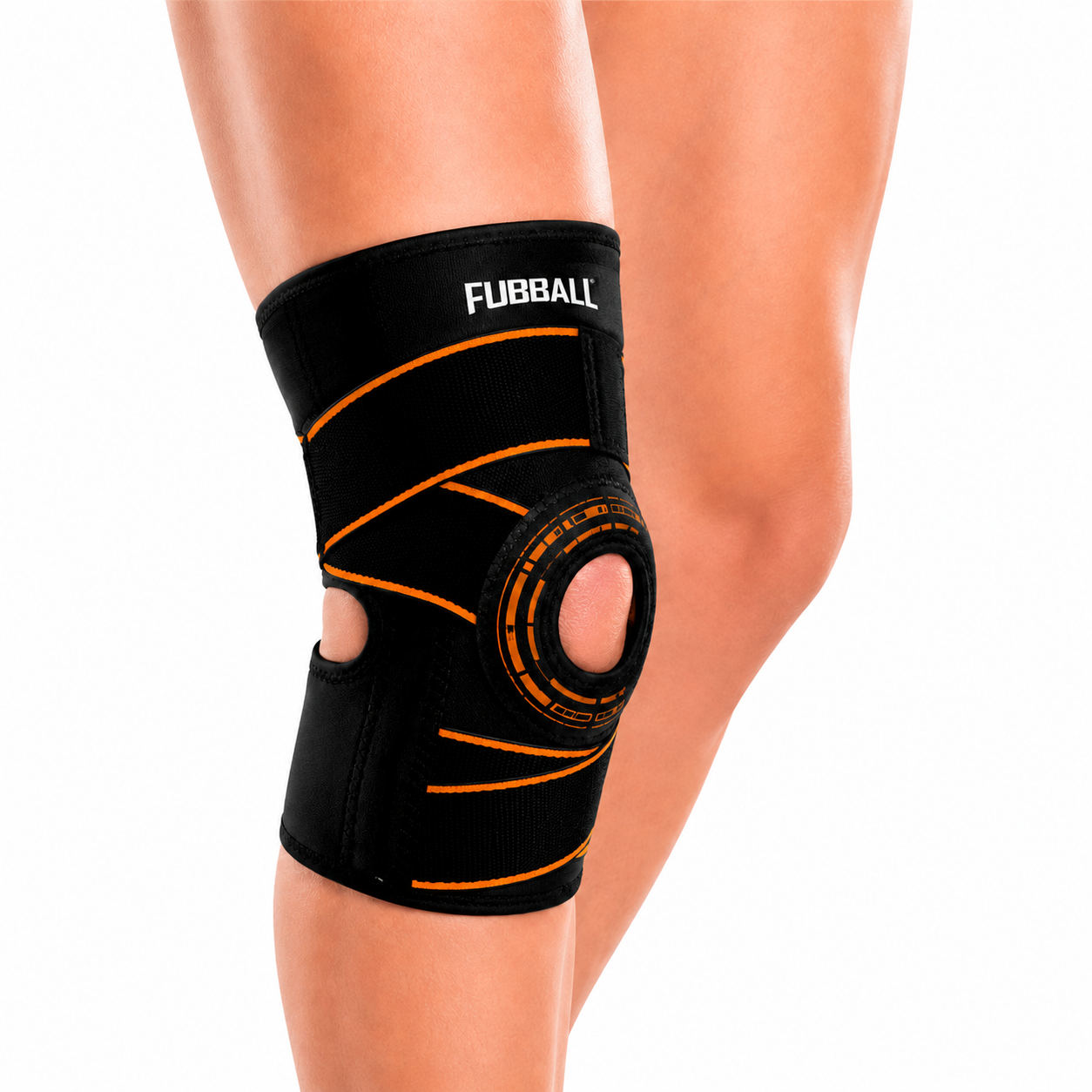 RODILLERA AJUSTABLE DE COMPRESIÓN FUBBALL - TALLA ESTÁNDAR