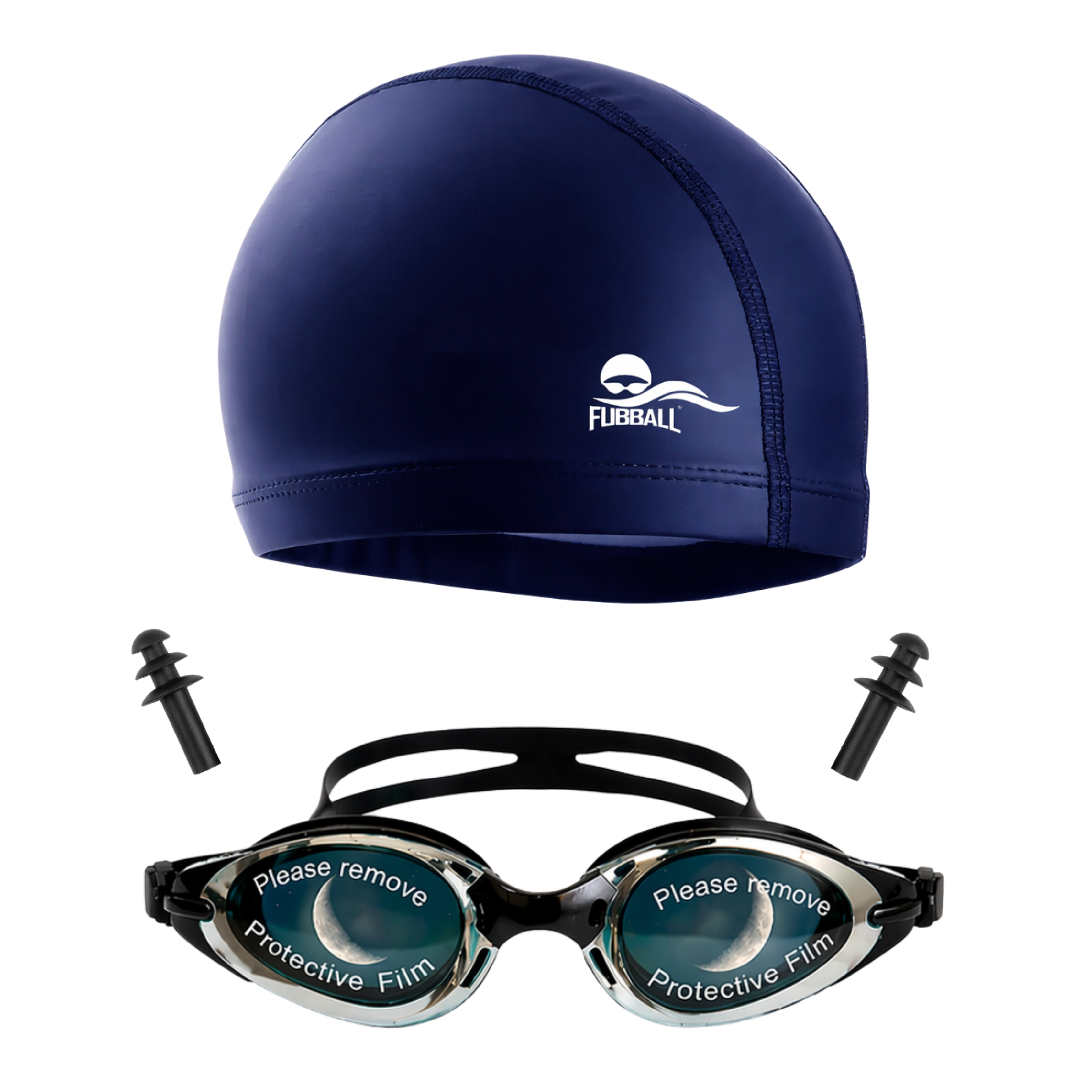 KIT DE NATACIÓN PARA ADULTOS | LENTES ANTIG FOG Y GORRO DE POLIESTER