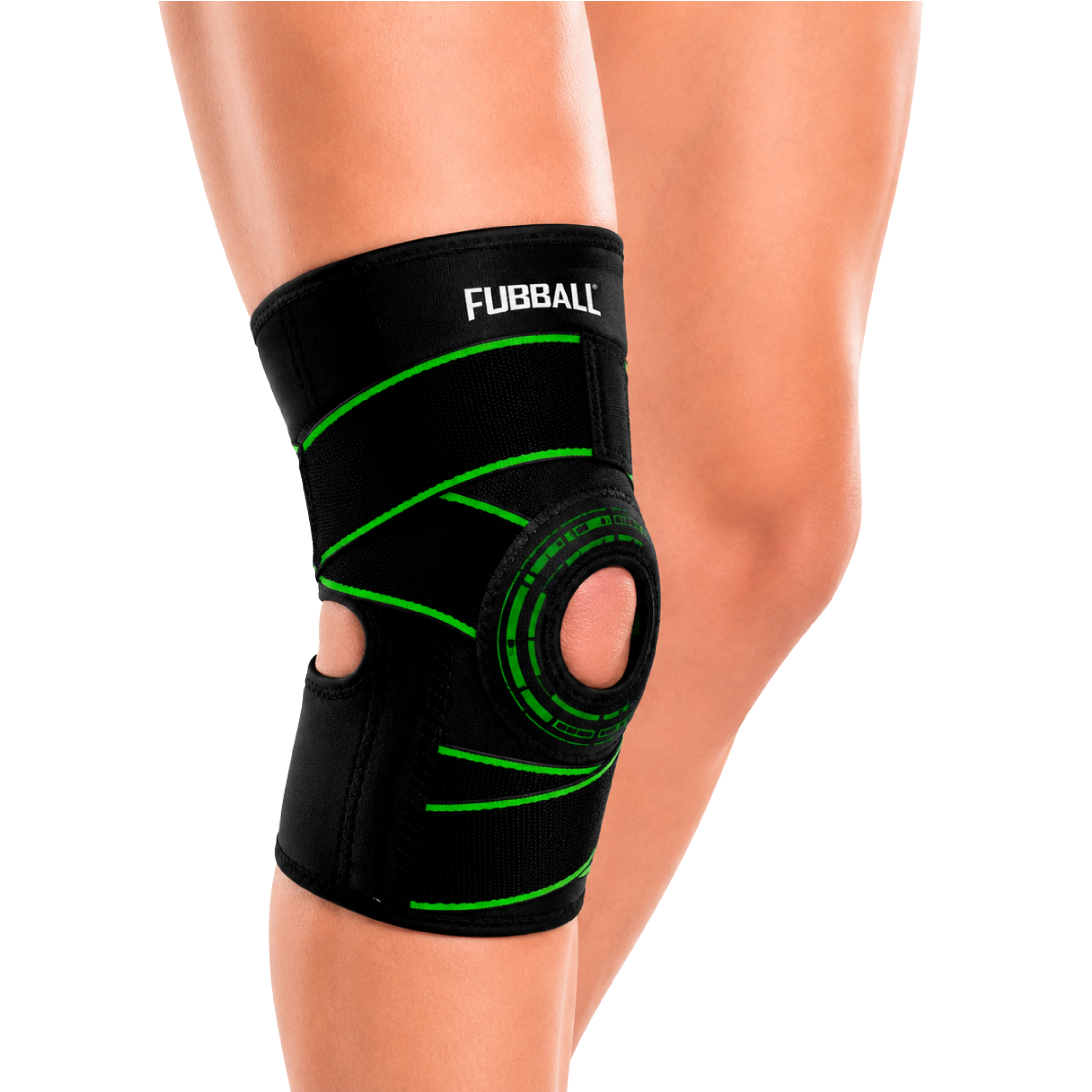 RODILLERA AJUSTABLE DE COMPRESIÓN FUBBALL - TALLA ESTÁNDAR