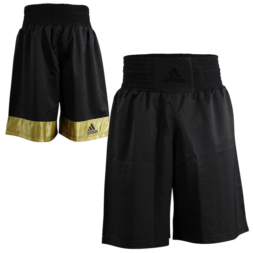 SHORT PRO BOXING - ADIDAS - BLACK/GOLD