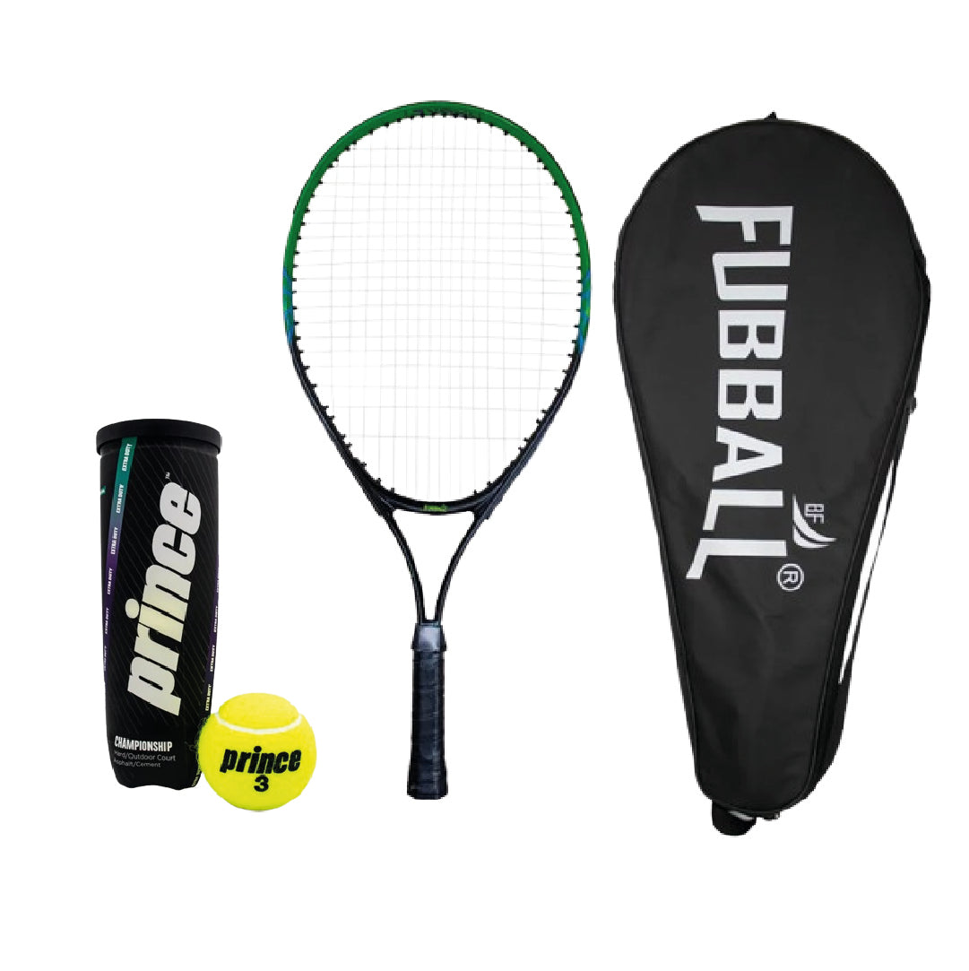KIT CHAMPION DEL HOGAR - RAQUETA DE TENNIS FUBBALL Y PELOTA DE TENNIS CHAMPIONSHIP