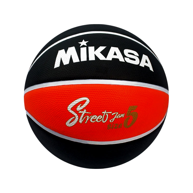PELOTA DE BÁSQUET MIKASA -  STREET JAM - BLACK/RED