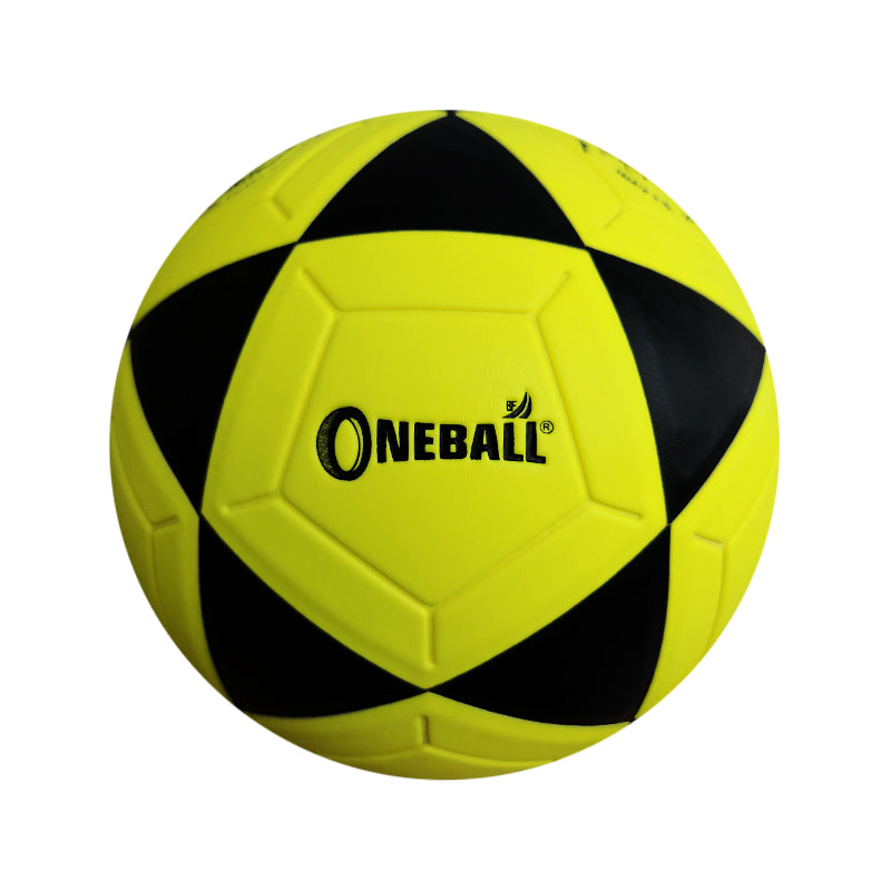 PELOTA DE FÚTBOL PVC ONEBALL OT - AMARILLO/NEGRO