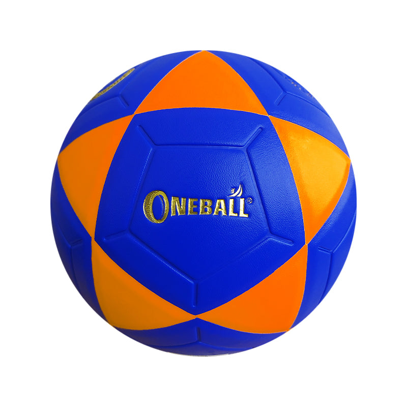 PELOTA DE FÚTBOL PVC ONEBALL OT - AZUL/NARANJA