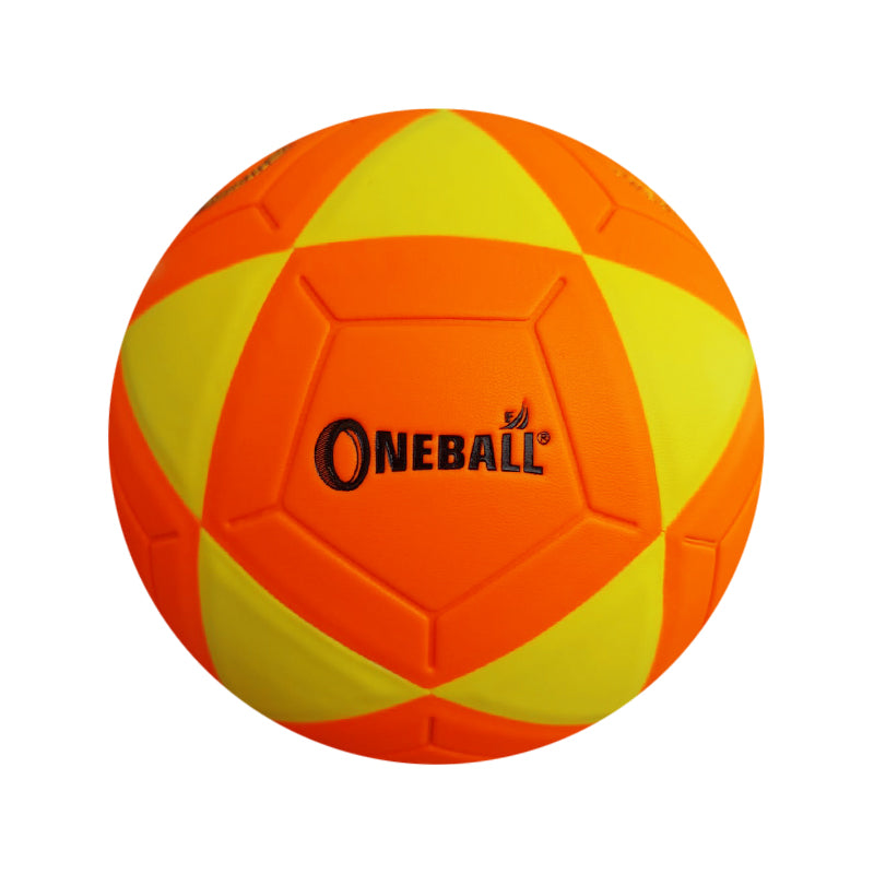 PELOTA DE FÚTBOL PVC ONEBALL OT  - NARANJA - AMARILLO