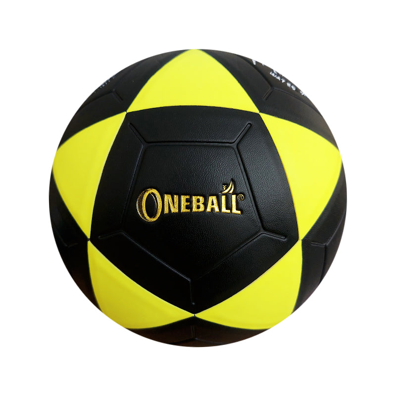 PELOTA DE FUTSAL PVC ONEBALL OT-3.5 - NEGRO/AMARILLO