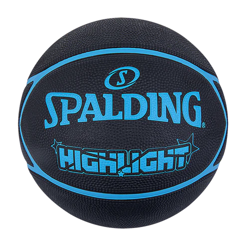 PELOTA DE BÁSQUET SPALDING - HIGHGLIGHT SERIES - BLACK/BLUE