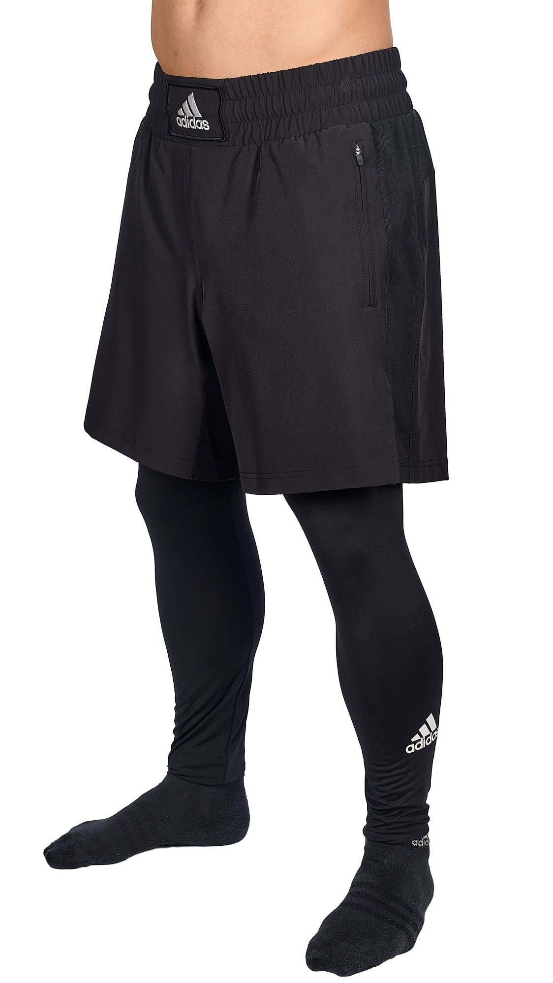 SHORT DE BOX ADIDAS CON MALLA LARGA- BOXWEAR TECH - ADIBXWTSH03