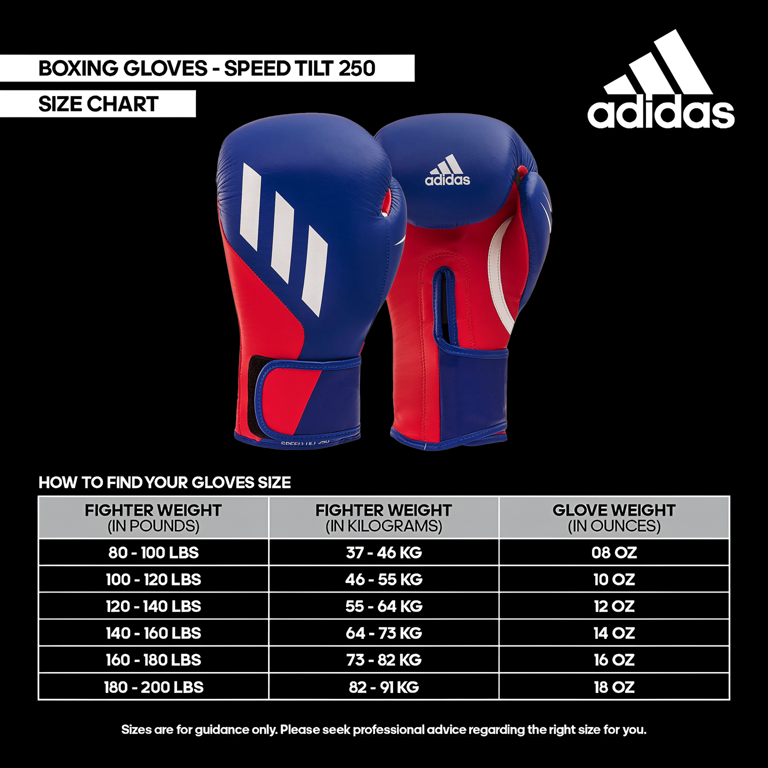 GUANTES DE BOXEO ADIDAS - SPEED TILT 250
